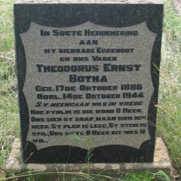 BOTHMA Theodorus Ernest 1886-1944