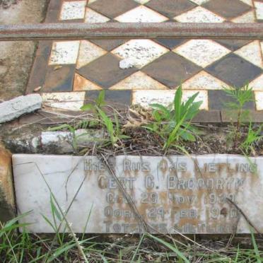 BROODRYK Gert C. 1939-1940