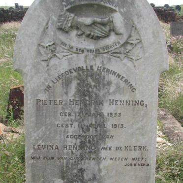 HENNING Pieter Hendrik 1853-1913