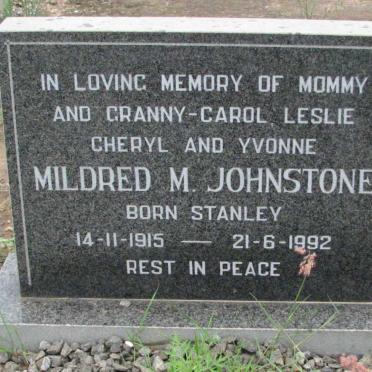 JOHNSTONE Mildred M. nee STANLEY 1915-1992