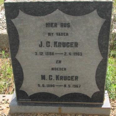 KRUGER J.C. 1888-1963 &amp; M.C. 1890-1967