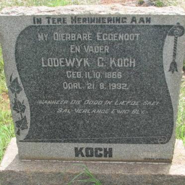 KOCH Lodewyk C. 1866-1932