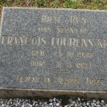 KRIEL Francois Lourens 1933-1934