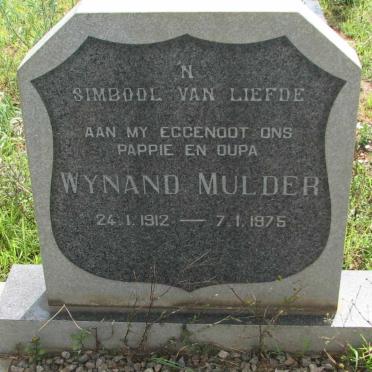 MULDER Wynand 1912-1975