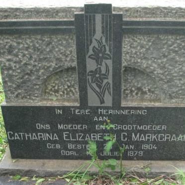 MARKGRAAFF Catharina Elizabeth C. Nee BESTER 1904-1979