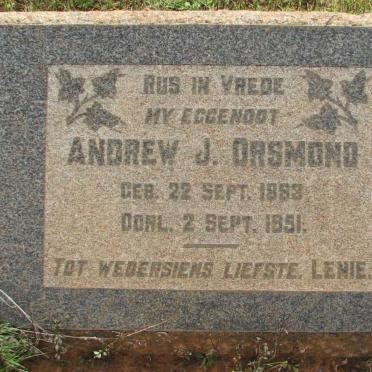 ORSMOND Andrew J.1883-1951
