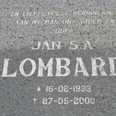 LOMBAARD Jan S.A. 1933-2000