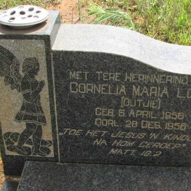LOUW Cornelia Maria 1956-1956