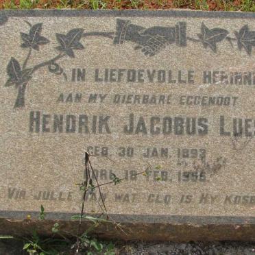 LUES Hendrik Jacobus 1893-1955