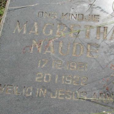 NAUDE Magretha 1921-1922