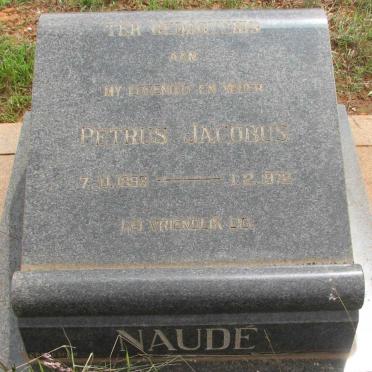 NAUDÉ Petrus Jacobus 1898-1972