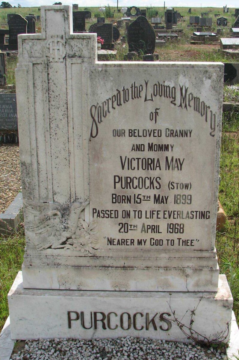 PURCOCKS Victoria May nee STOW 1899-1968