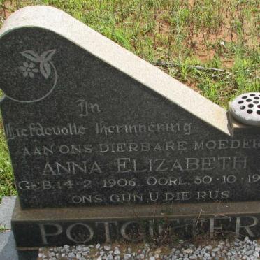 POTGIETER Anna Elizabeth 1906-1970