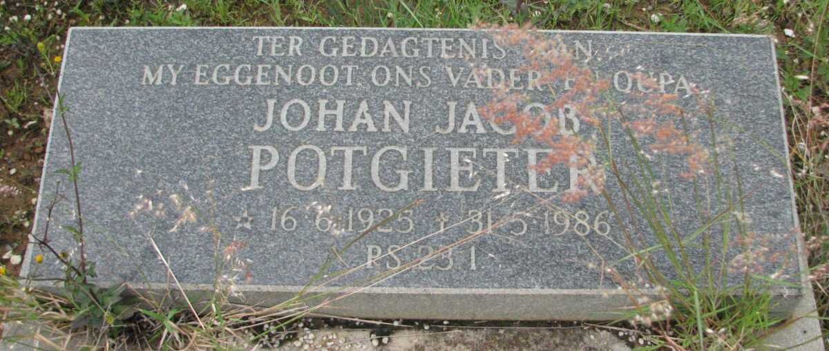 POTGIETER Johan Jacob 1925-1986