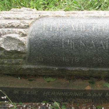 PIENAAR Elizabeth M. 1878-1968