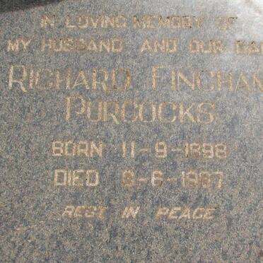 PURCOCKS Richard Fincham 1898-1987