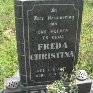 VENTER Freda Christina 1927-1982