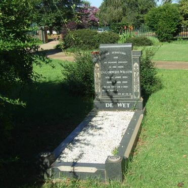 WET Cornelus Willem, de 1895-1962 
