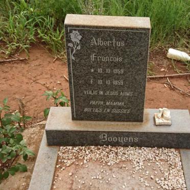 BOOYENS Albertus Francois 1959-1959