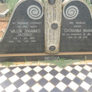 BOTES Willem Johannes Jacobus 1882-1968 &amp; Catharina Maria VAN JAARSVELD 1887-1973 