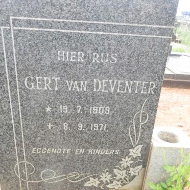 DEVENTER Gert, van 1909-1971