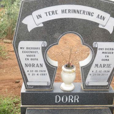 DORR Noran 1928-1997 &amp; Marie 1936-2014