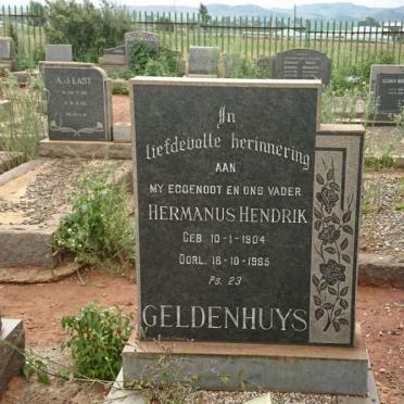 GELDENHUYS Hermanus Hendrik 1904-1965 &amp; Catharina Maria 1912-1979