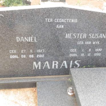 MARAIS Daniel 1927-2012 &amp; Hester Susanna VAN WYK 1930-1990