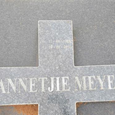 MEYER Hannetjie 1928-2012