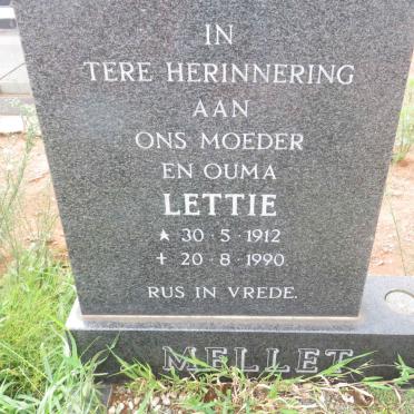 MELLET Lettie 1912-1990