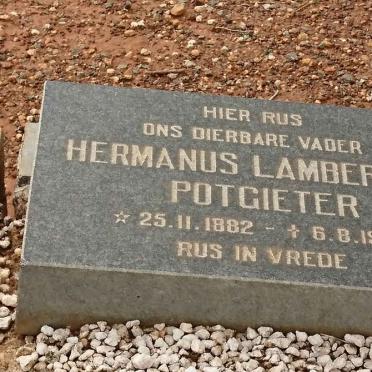 POTGIETER Hermanus Lambertus 1882-1965