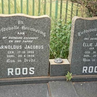 ROOS Arnoldus Jacobus 1906-1956 &amp; Ellie Johanna ELLIS 1906-1973