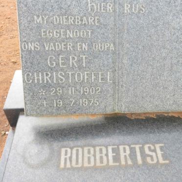 ROBBERTSE Gert Christoffel 1902-1975
