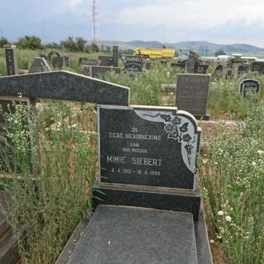 SIEBERT J. 1902-1975 &amp; Mimie 1912-1999