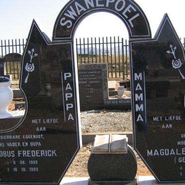 SWANEPOEL Jacobus Frederick 1908-1988 &amp; Magdalena Susara HERBST 1922-2004
