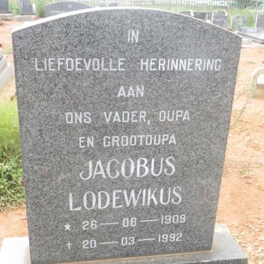 TOIT Jacobus Lodewikus, du 1909-1992
