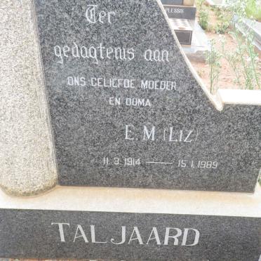 TALJAARD E.M. 1914-1989
