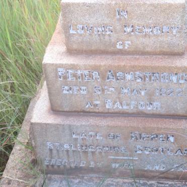 ARMSTRONG Peter -1922