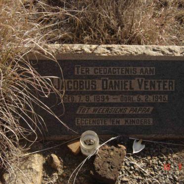 VENTER Jacobus Daniel 1894-1945