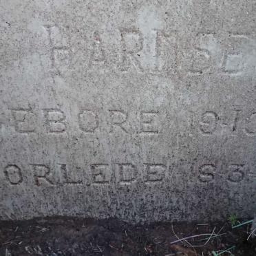 HARMSE Leonardus F.J. 193?-1942