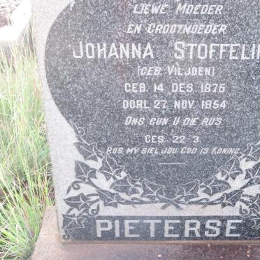 PIETERSE Johanna Stoffelina nee VILJOEN 1875-1954