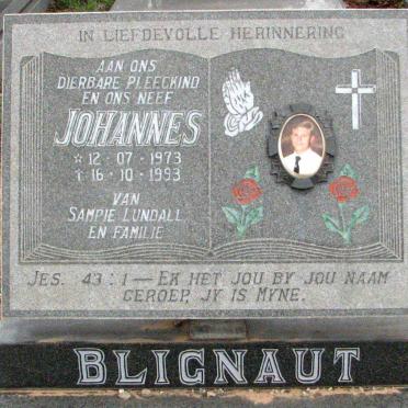 BLIGNAUT Johannes 1973-1993