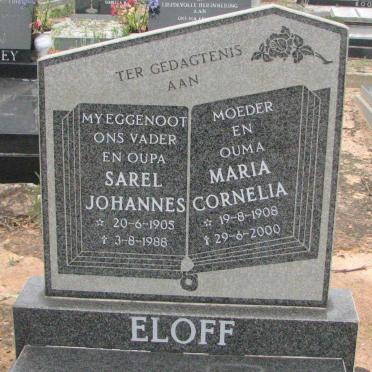 ELOFF Sarel Johannes 1905-1988 &amp; Maria Cornelia 1908-2000