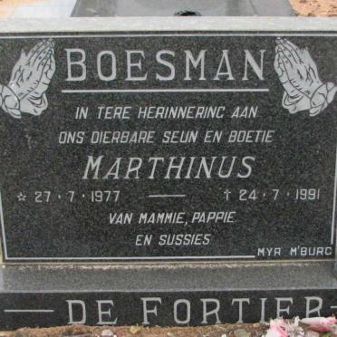 FORTIER Marthinus, de 1977-1991