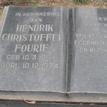 FOURIE Hendrik Christoffel 1904-1974