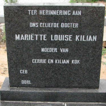 KILIAN Mariette Louisa