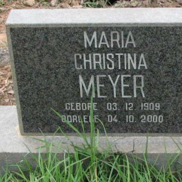 MEYER Maria Christina 1909-2000