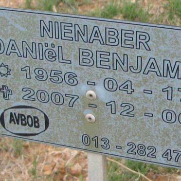 NIENABER Daniël Benjamin 1956-2007