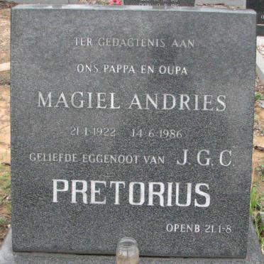 PRETORIUS Magiel Andries 1922-1986