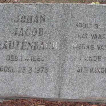 RAUTENBACH Johan Jacob 1926-1975